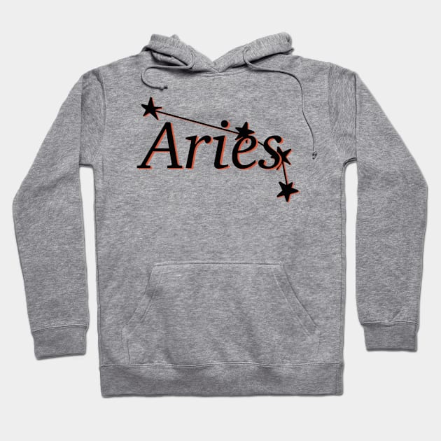 Aries Constellation Hoodie by SentABearToSpace 